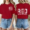 Women Casual Short Sleeve Crew Neck T Shirt Letter Print Loose Fit Lightweight Comfortable Daily Wear Top