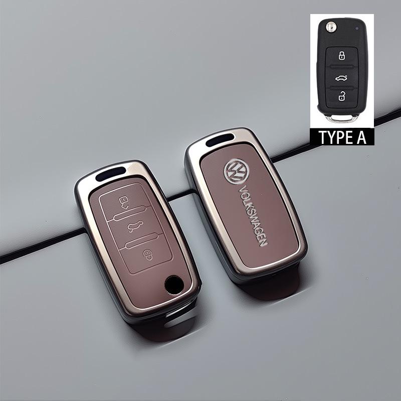 Compatible with Volkswagen Lavida, Lingdu, T-Roc, Touran, Tiguan L Key Case and Keyring.