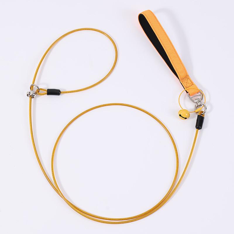 Anti-bite Steel Wire Dog Leash, Dog Chain, Thin Dog, Labrador, Large and Medium-sized Dog Integrated P Leash