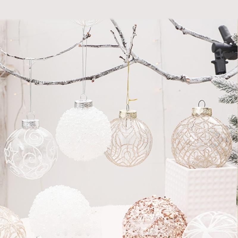 Shatterproof Christmas Tree Hanging Pendants Shimmering Baubles for Holiday Decoration Indoor and Outdoor Ornament