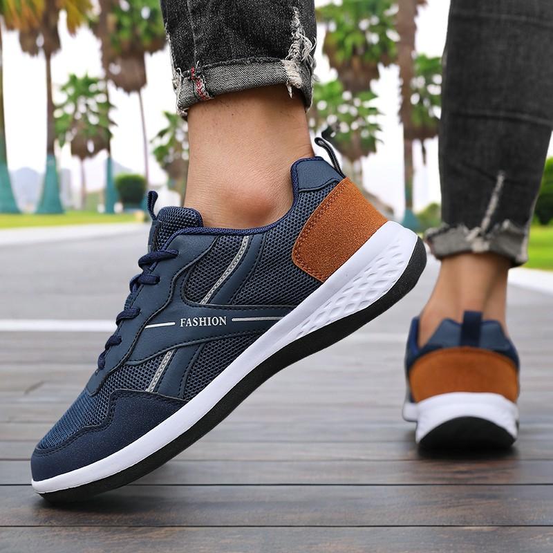 Brand Trend Men's Skateboard Shoes Wear-resistant Thick-soled Fitness Lace Up Sneakers Fashion Flat Trainers Sneakers for Men