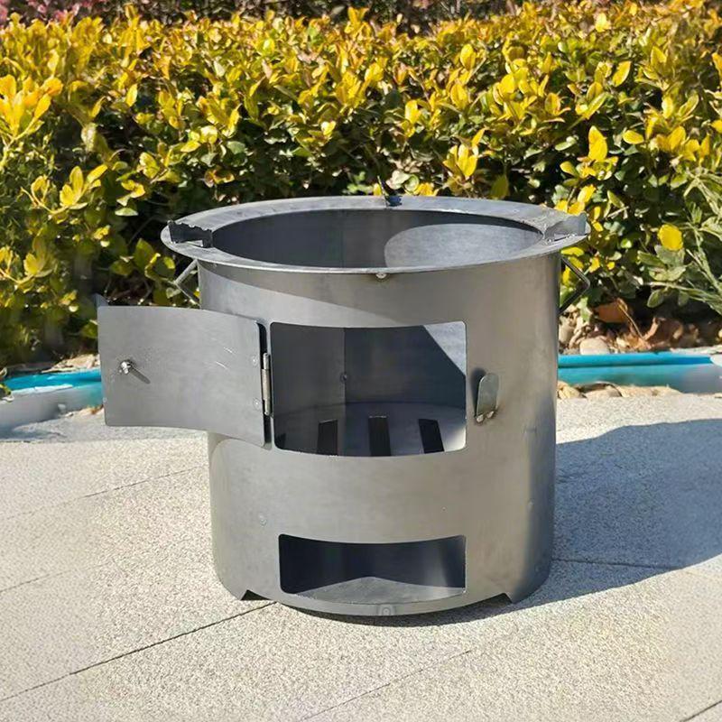 Multi-Functional Charcoal Firewood Stove: Outdoor BBQ, Heating, Cooking, and Household Use