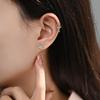 Čtvercové náušnice s mušlí pro ženy Nový výklenkový design Jednoduché a všestranné geometrické náušnice