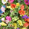 Hanging Artificial Morning Glory UV Resistant Fake Flower Indoor Outdoor Garden Porch Patio Wall Hanging Faux Flower Decoration