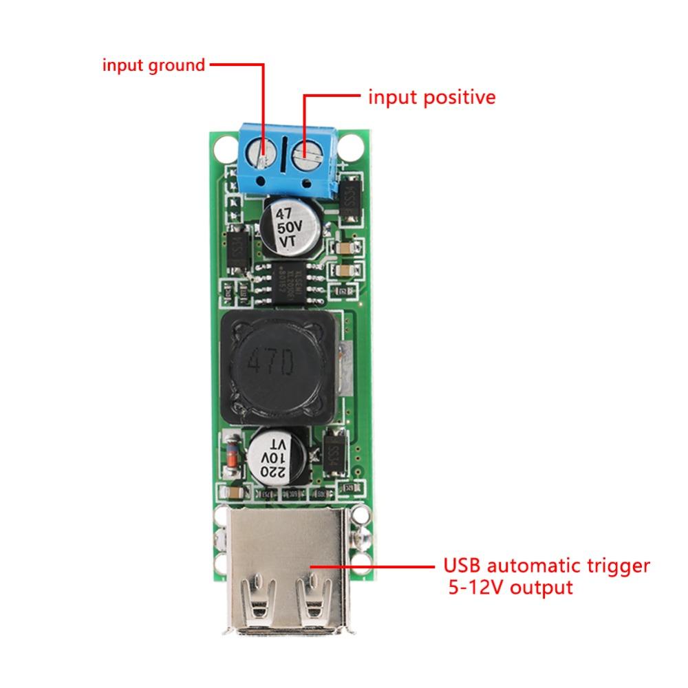 Single USB DC-DC Converter Module DC12V 24V Step Down Voltage Module  Power Regulation