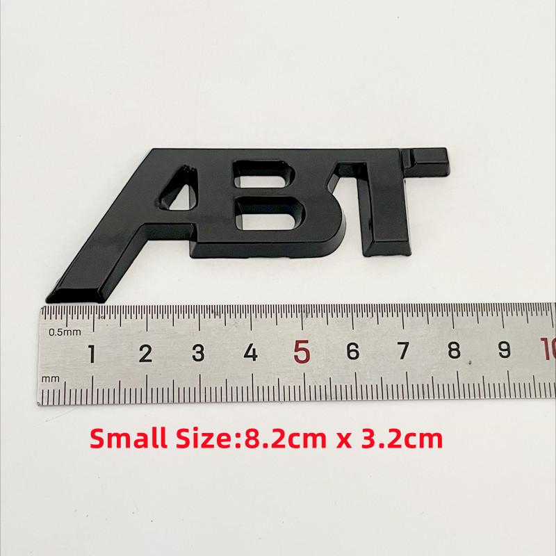 Für Audi RS3 3D Metall ABT Logo Buchstaben Auto Emblem Abzeichen Für Audi A5 A7 A1 SQ5 TT RS6 RS3 Q7 Q5 Q8 A3 VW Golf 7 ABT Aufkleber Zubehör