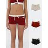 South Korea Badblood Sports Shorts Women Short Letter Embroidery American Gyaru Niche Waist Hugging Hot Pants Casual Pants