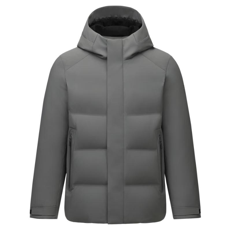 Tanboer Men's Short Goose Down Hooded Business Jacket 5520393