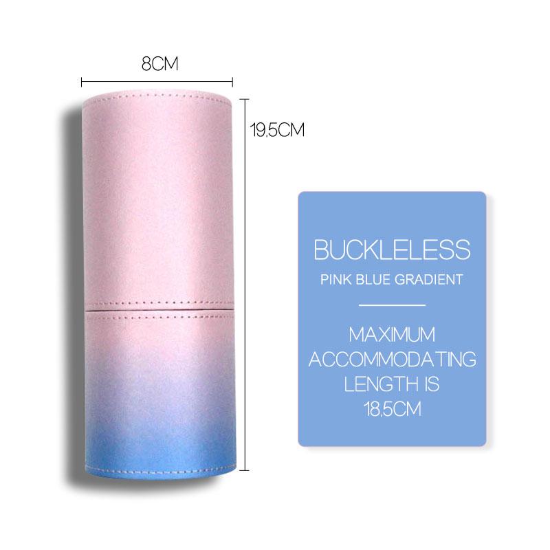 PU Leather Holder Makeup Brush Travel Case Rolling Cosmetic Case Makeup Brush Roll Bag Bucket
