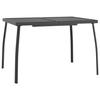 VidaXL Table de jardin anthracite 110x80x72 cm Treillis d'acier 362733