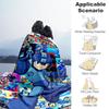 1pc Mega Man Rockman X All-Season Comfort, Outdoor Flannel Blanket - Soft, Warm & Cozy for Naps, Camping & Travel 012