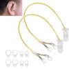 2Pcs Hearing Aid Rope AntiLost Clip Portable Hanging Rope Protector Ear Aids Accessories
