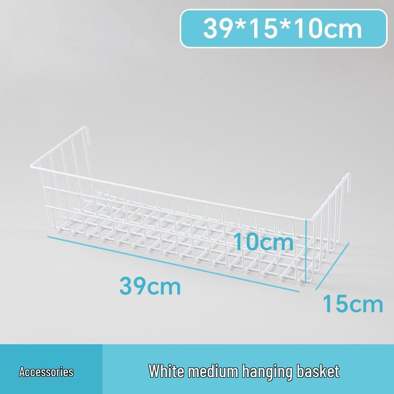 White Wire Mesh Grid Display Rack for Photos & Storage