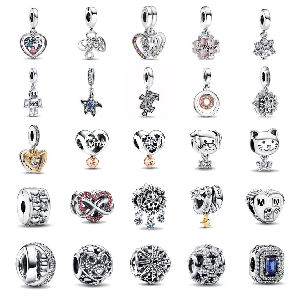 New Copper Plated Dog Globe Family Friendship Charm Beads Fit Original Pendant Bracelet Diy Fashion Woman Jewelry