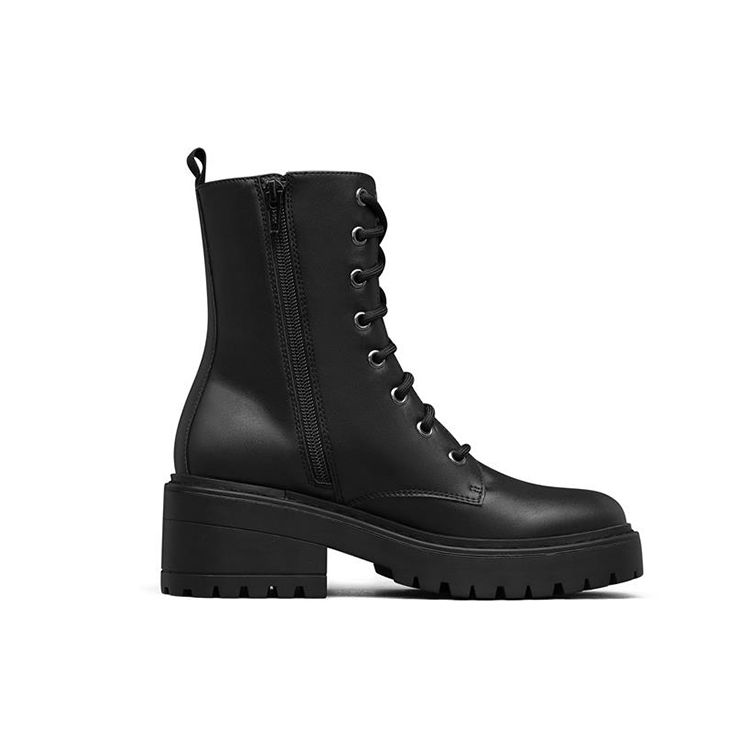 Skechers Teen Spirit Martin Boots Women Boots Black 49056-BBK