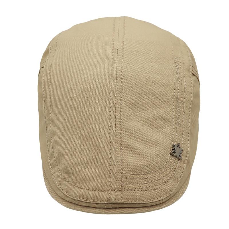 Embroidery Retro Forward Hat Men's and Women's Beret Short Brim Cap Literary and Artistic Painter Octagonal Hat New