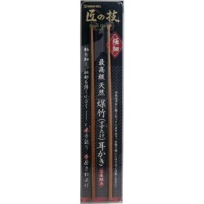 Takumi No Waza Smoked Bamboo Ear Picks X 12 [Case Sale] (2-Piece Set)