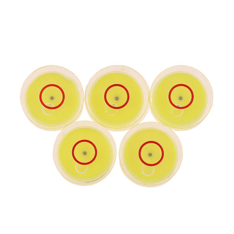 5Pcs Mini Round Accuracy Bubble Level Bullseye Instrument Horizontal Precision Bubble Level Measuring Tool