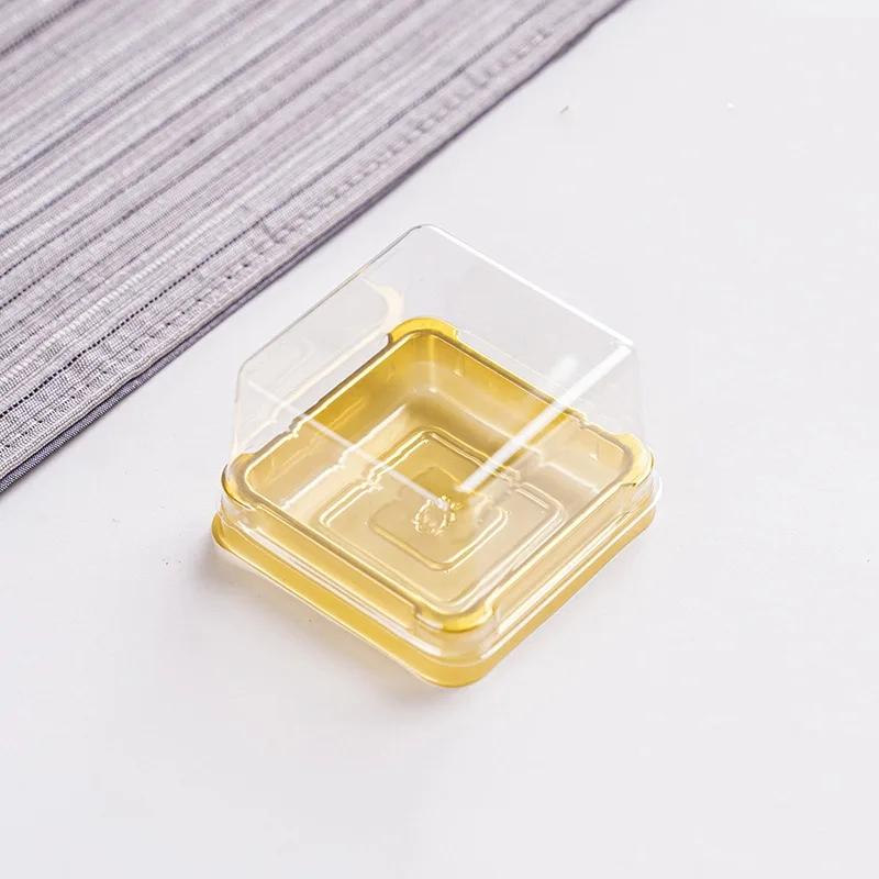 Transparent Cupcake Pastry Baking Packaging Boxes Wedding Party Supplies Gifts 50pcs Mini Transparent Cake Box Container