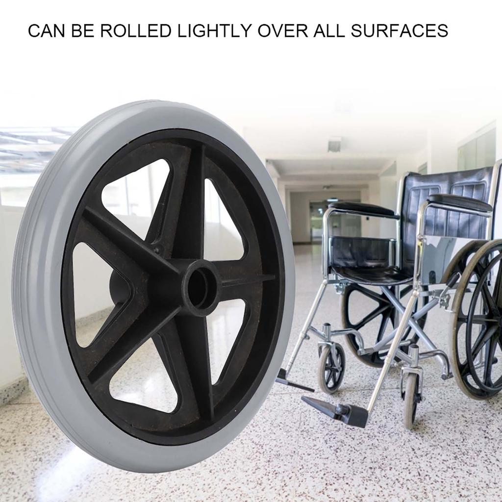 Electric Wheelchair Wheels Wear Resistant Wheelchair Replacement Part Accessory(8inch )