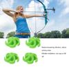 4Pcs Archery Bow String Stabilizer Rubber Recurve Compound Bow Bowstring Silencer Shock Dampener Green
