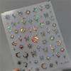1pcs 5D Cute Pink Cat Claw Nail Art Stickers Slider Nail Decorations Decals Self-Adhesive Manicure Accessory DIY