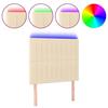 VidaXL Tête de Lit à LED Meuble de Chambre à Coucher Accessoire de Lit Simple Tête de Cadre de Lit Intérieur Crème 3122657