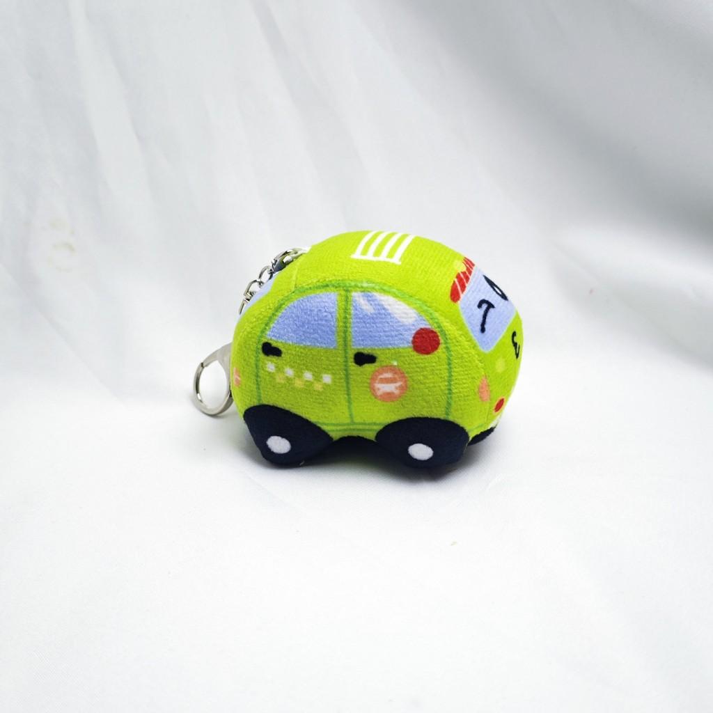 Adorable Plush Fire Truck Ambulance Keychain For Kids Crystal Soft Stuffed Toy жёлтый
