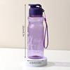 600ML Transparent&Portable Leak-proof Shaker Sports Water Bottle with Lid for School Gym Travel Girl Boy BPA Free Children's Mug
