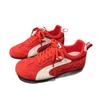 Red German training shoes women's summer breathable mesh 2025 new women's shoes popular leisure sports flat-bottomed versatile board shoes
