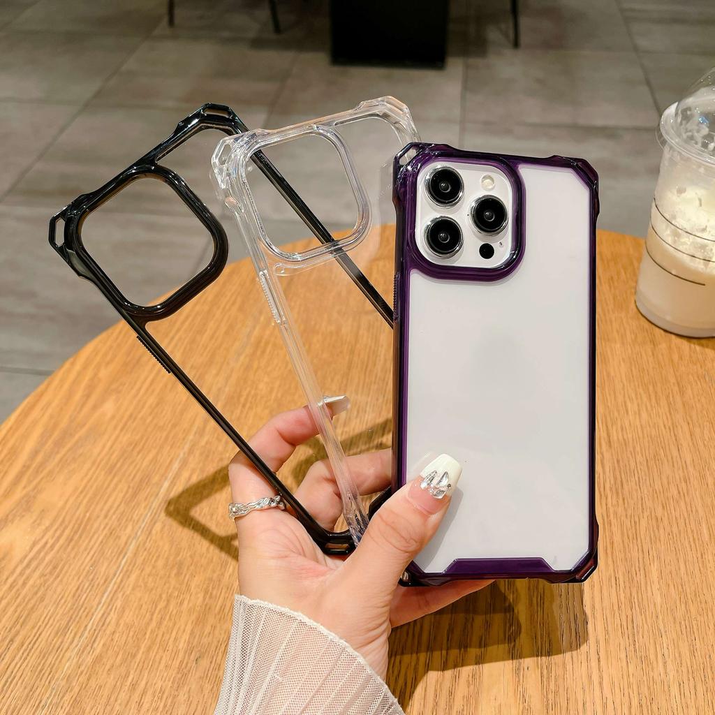 Luxury Phone Case for iPhone 12 13 14 15 16 iPhone 13 14 15 16 Pro/ Pro Max Four Corners Drop-proof Phone Shell with Lanyard Capability