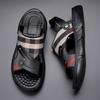 Luxury Men's Sandals - Premium Summer Slide Sandals Anti-Slip Soft Sole Outdoor/Indoor Durable Comfortable Trendy High-End