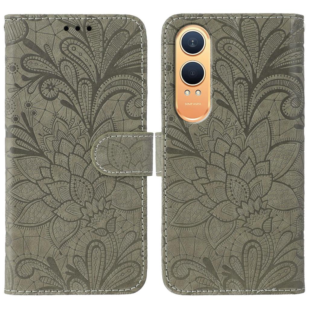For OnePlus Nord CE4 Lite 5G Case Lace Flowers PU Leather Flip Wallet Phone Cover
