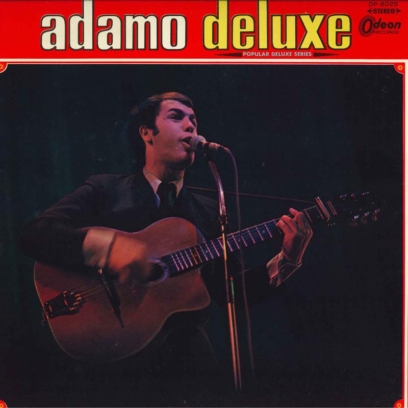 Виниловая пластинка ADAMO Deluxe OP8025 ODEON 1967 Япония Поп Б/у