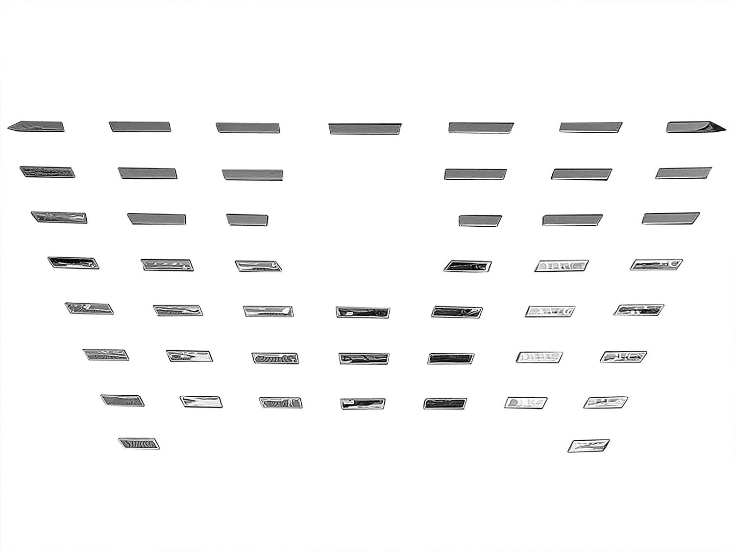 

BRIGHTZ Kicks P15 Ультра Зеркальная Нержавеющая Сталь Хромированная Накладка на Решетку 48 шт. [GRI-COV-S-005]