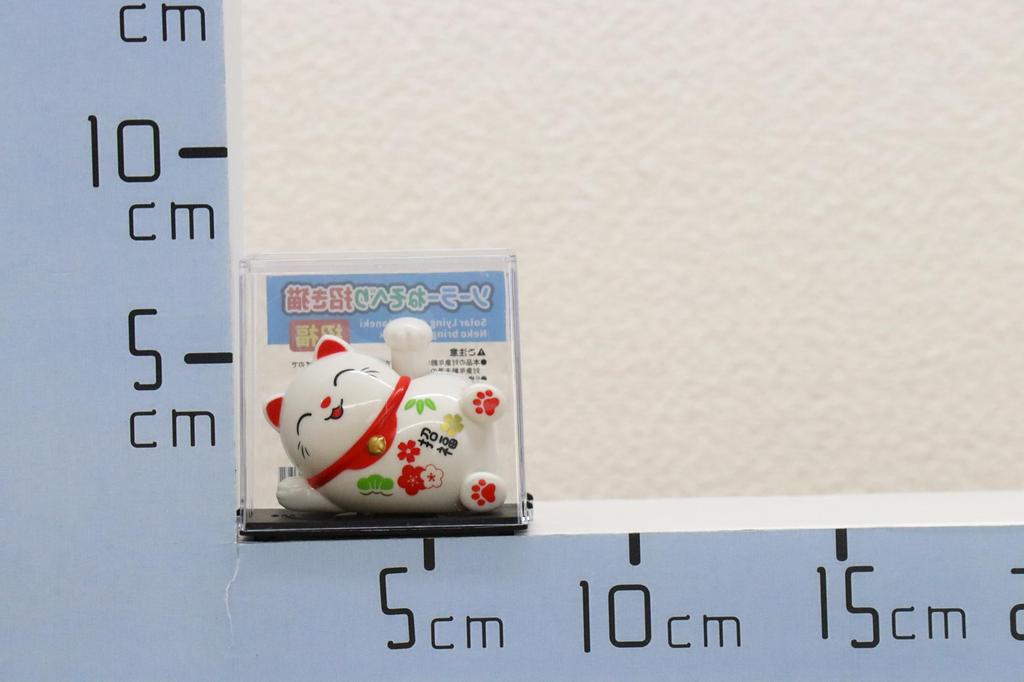 Castle Enterprise Set of 60 Bulk a Great Japanese Souvenir for Comes in a Clear Case Solar-Powered Lying-Down Maneki-Neko (Lucky Cat) - Purchase,