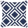 Pillowcase Navy Blue Geometric Pattern  Decorative  Home
