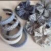 Korean-Style Textured Fabric Scrunchie: Large, Elegant Hair Accessory for Women