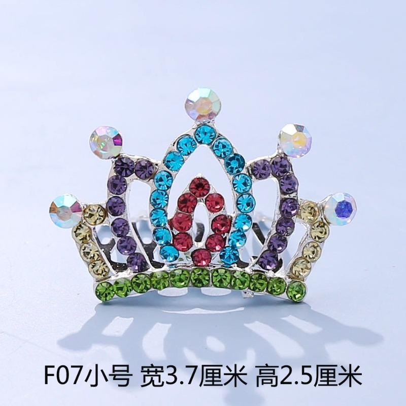 Crown Tiara Children's Princess Rhinestone Crown Hair Comb, Little Girl Birthday Gift Baby Hair Accessories Comb Accessories