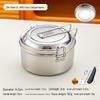 Ru Han 1.1L Stainless Steel Round Student Lunch Box