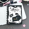 Kawaii Cartoon Black Cat Looseleaf Notebook Student Portable Pocket Notepad Cute Journal Travel Binder Planner School Supplies