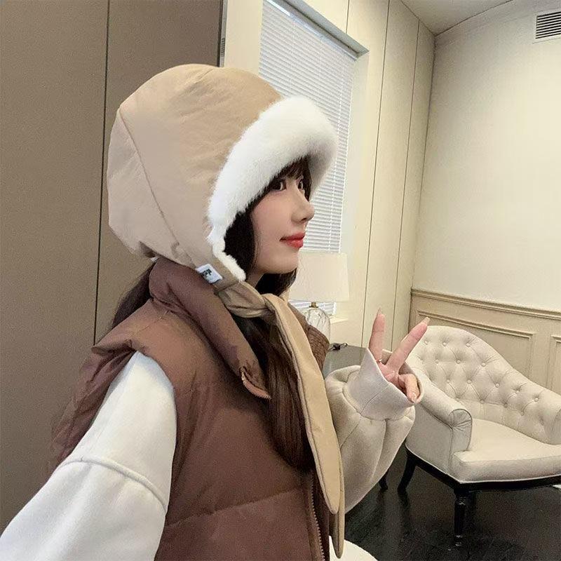 New Wool Knitted Hat Children Travel Versatile Tassel Wear Cover Cold Hat Red Retro Bag Head Hat