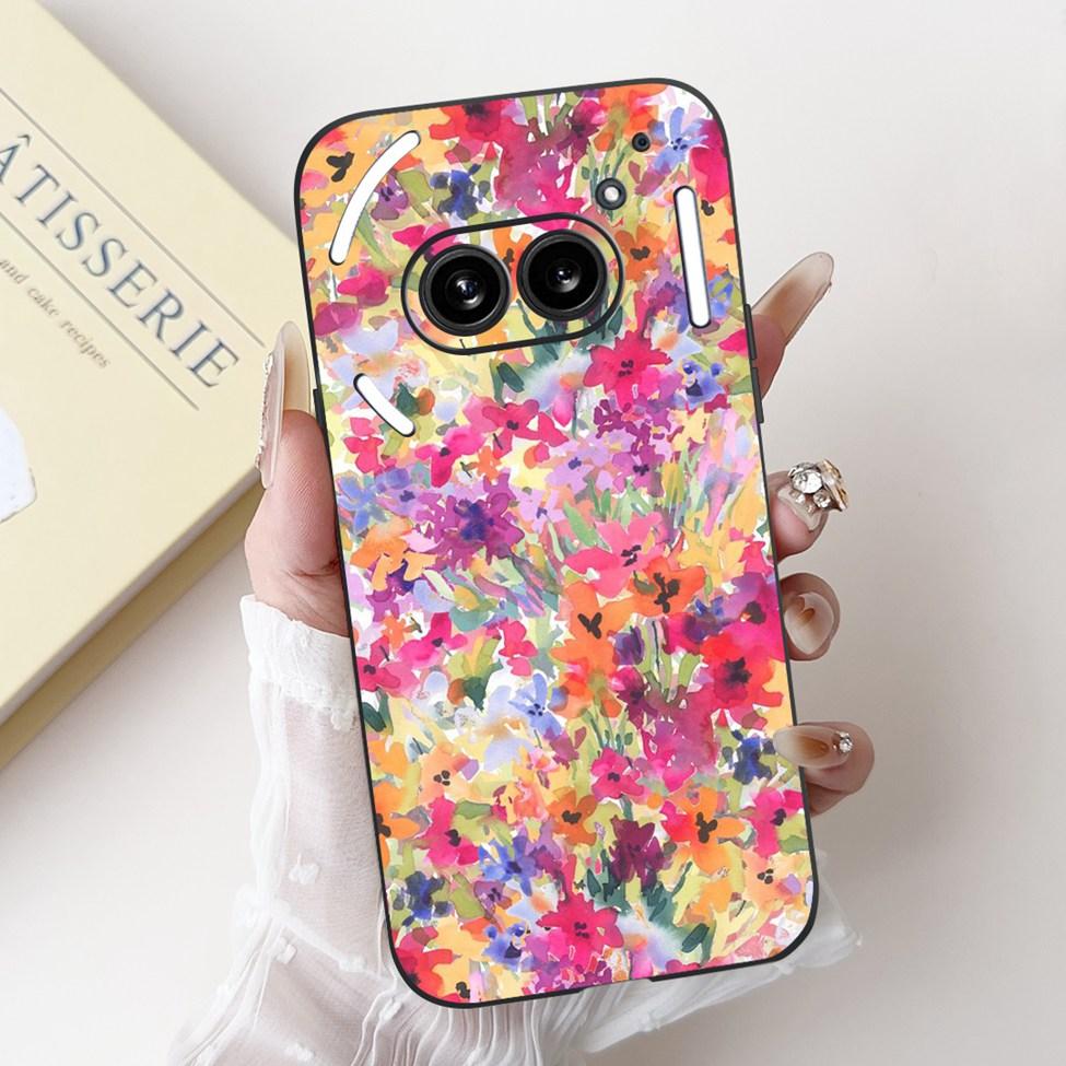 6.7" For Nothing Phone 2A Case A142 Silicone Luxury Flower Cute Cartoon Funny Shockproof Phone Case For Nothing Phone (2A) Cover