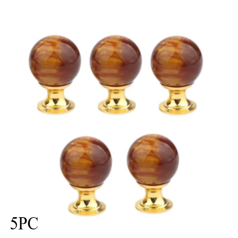 Harts Handtag - Bärnstensskal Tigeröga Guld Skåpsknopp - Låda Dörr Fönster Kök Möbler Beslag Handtag Tillbehör