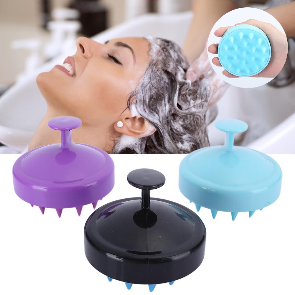 3 Stück Silikon Shampoo Bürste Weiche Kopfhaut Massagebürste Rutschfeste Bade- Haarwaschbürste