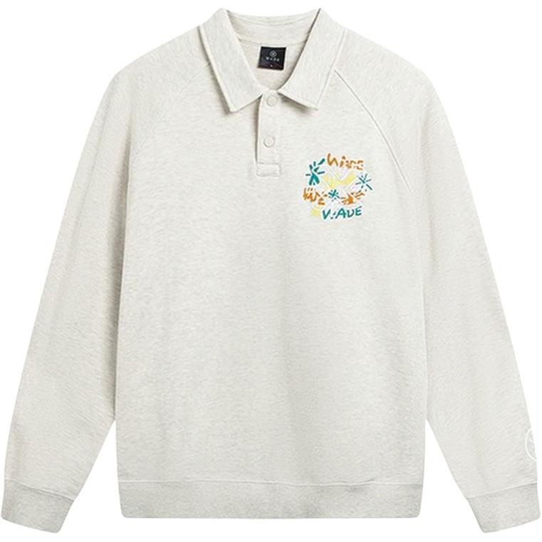 

Li Ning Надпись Мягкий Дышащий Универсальный Повседневный Свитшот Свитшот Унисекс AWDV725-4 S