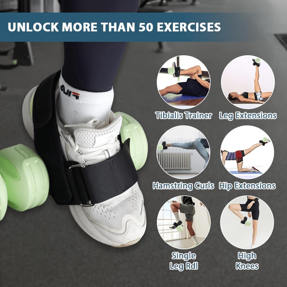 Adjustable Dumbbell Ankle Strap with Anti Slip Design for Ankle Muscle Training - Suitable for Leg and Foot Strength Training