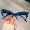 Occhiali da sole vintage Cat Eye da donna, di marca, di design, alla moda, con sfumatura, da sole, da donna, retrò, con specchio, per esterni, UV400