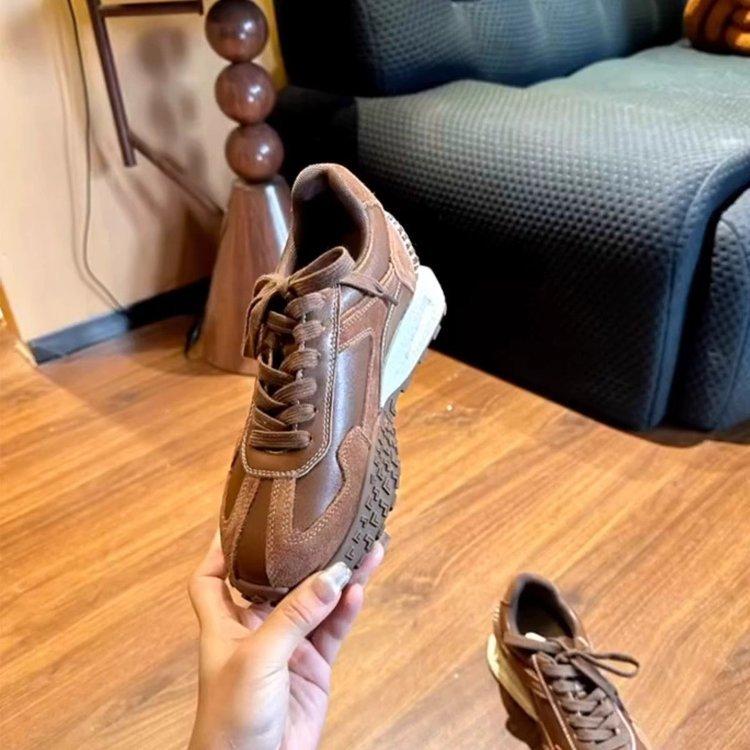 

[youshilai] Inner height-increasing moral training shoes women s thick-soled gray small sports and leisure dad shoes women 40