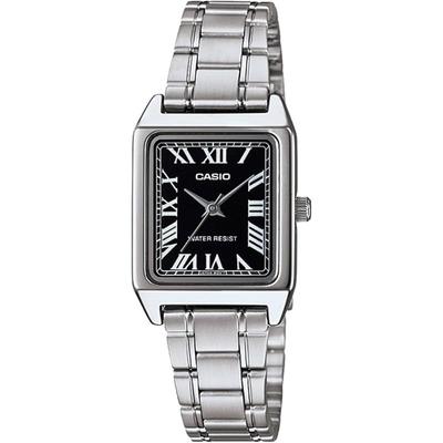 CASIO Standard Analog Ladies Watch LTP-V007D-1B Black Silver Metal Band Overseas Model [P...